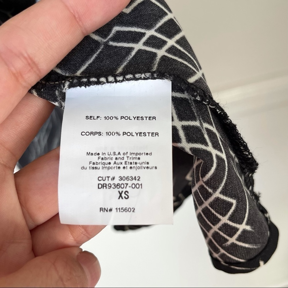 Lush Gigi Black White Skater Mini Dress Keyhole XS - Picture 12 of 13